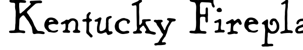 Kentucky Fireplace font preview